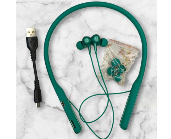 RE-NY027 REGRSI Premium Neckband Headset featuring a sleek neckband design, Bluetooth connectivity, HD sound quality, and noise reduction, perfect for hands-free calls and music on the go.